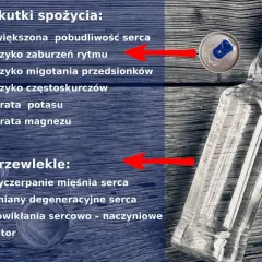 Mieszanie wódki z napojami energetycznymi to zły pomysł. Skutki dla serca: pobudzenie, zaburzenia rytmu, migotanie przedsionków, częstoskurcz.