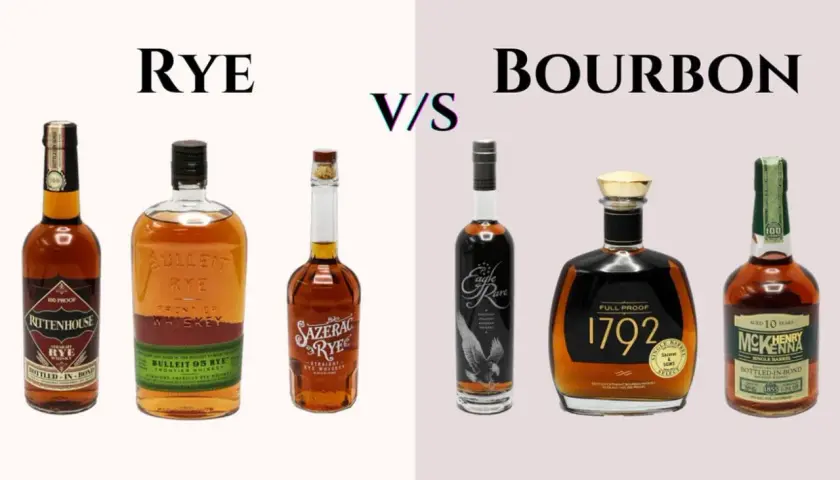 Porównanie whiskey: Rye, Bourbon i Tennessee. Różnica między Bourbonem, Tennessee Whiskey a Rye w składzie ziarna jest kluczowa dla smaku.