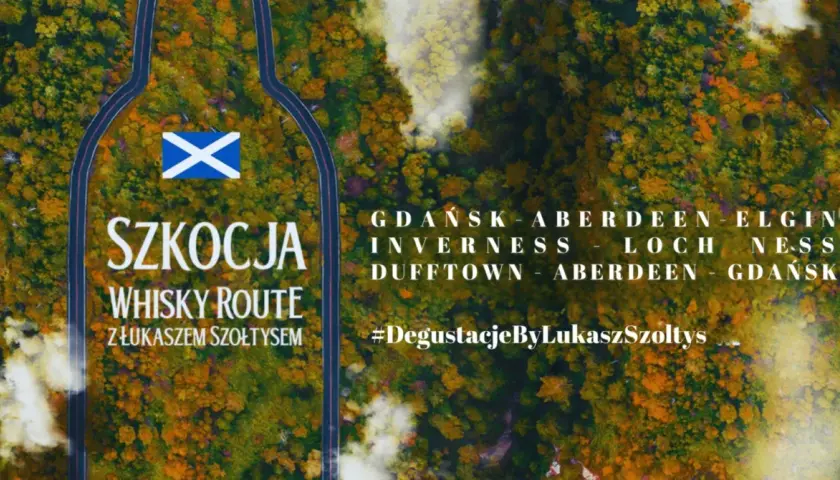 Jak zaplanować wizytę w destylarni w Szkocji szlakiem Speyside? Mapa whisky z Gdańska przez Aberdeen do Elgir.