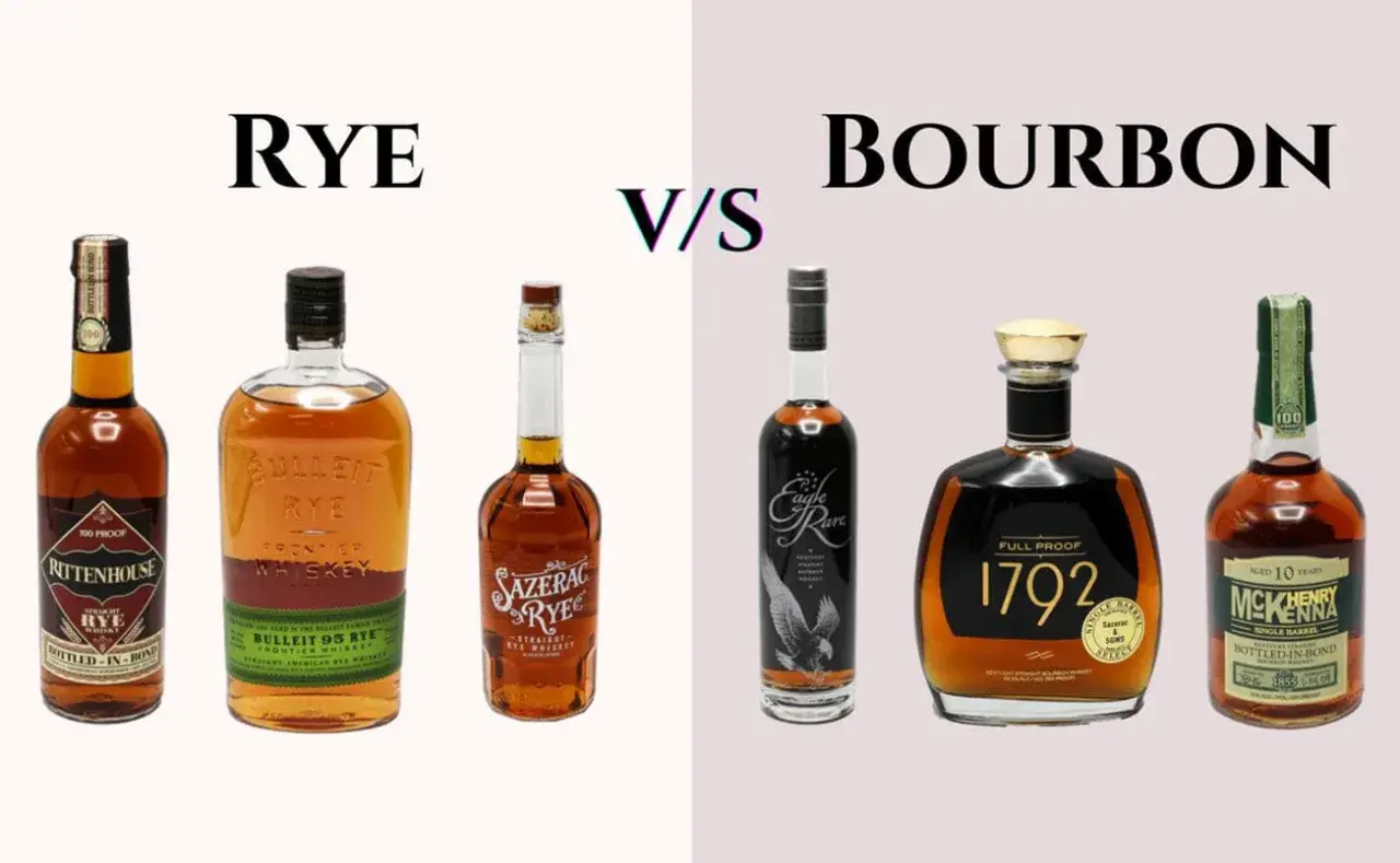 Porównanie whiskey: Rye, Bourbon i Tennessee. Różnica między Bourbonem, Tennessee Whiskey a Rye w składzie ziarna jest kluczowa dla smaku.