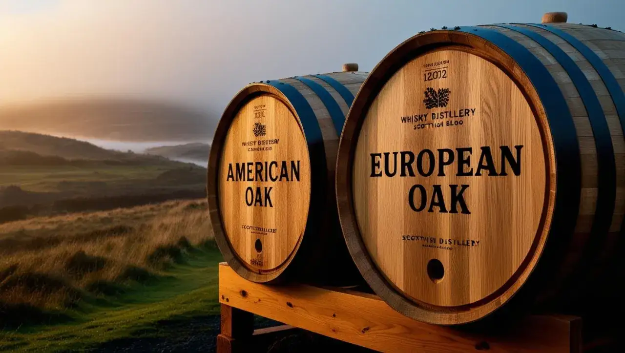 Dwa beczki z whisky: