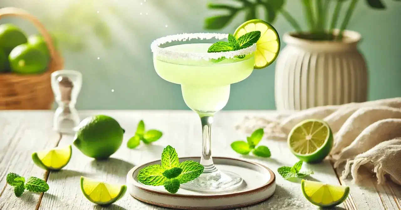 Orzeźwiająca margarita z miętą i limonką, idealna na lato. Poznaj nasz prosty drink margarita przepis!